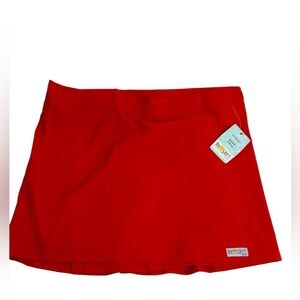 RipSkirt Hawaii Wrap Skirt Womens Large Poppy Red 17” Beachwear Mini Skirt NWT